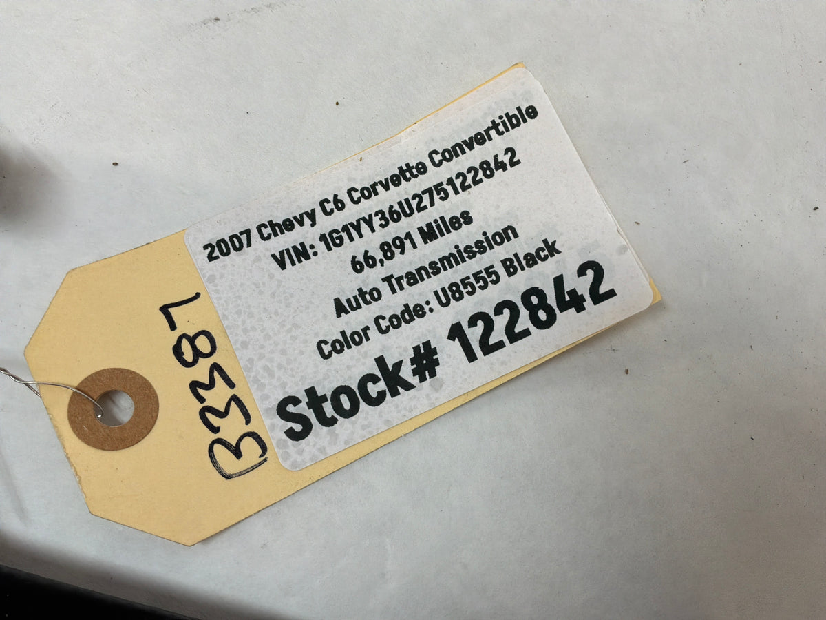 2007 Chevy C6 Corvette Convertible Power Brake Booster Vacuum Hose Line Tube OEM