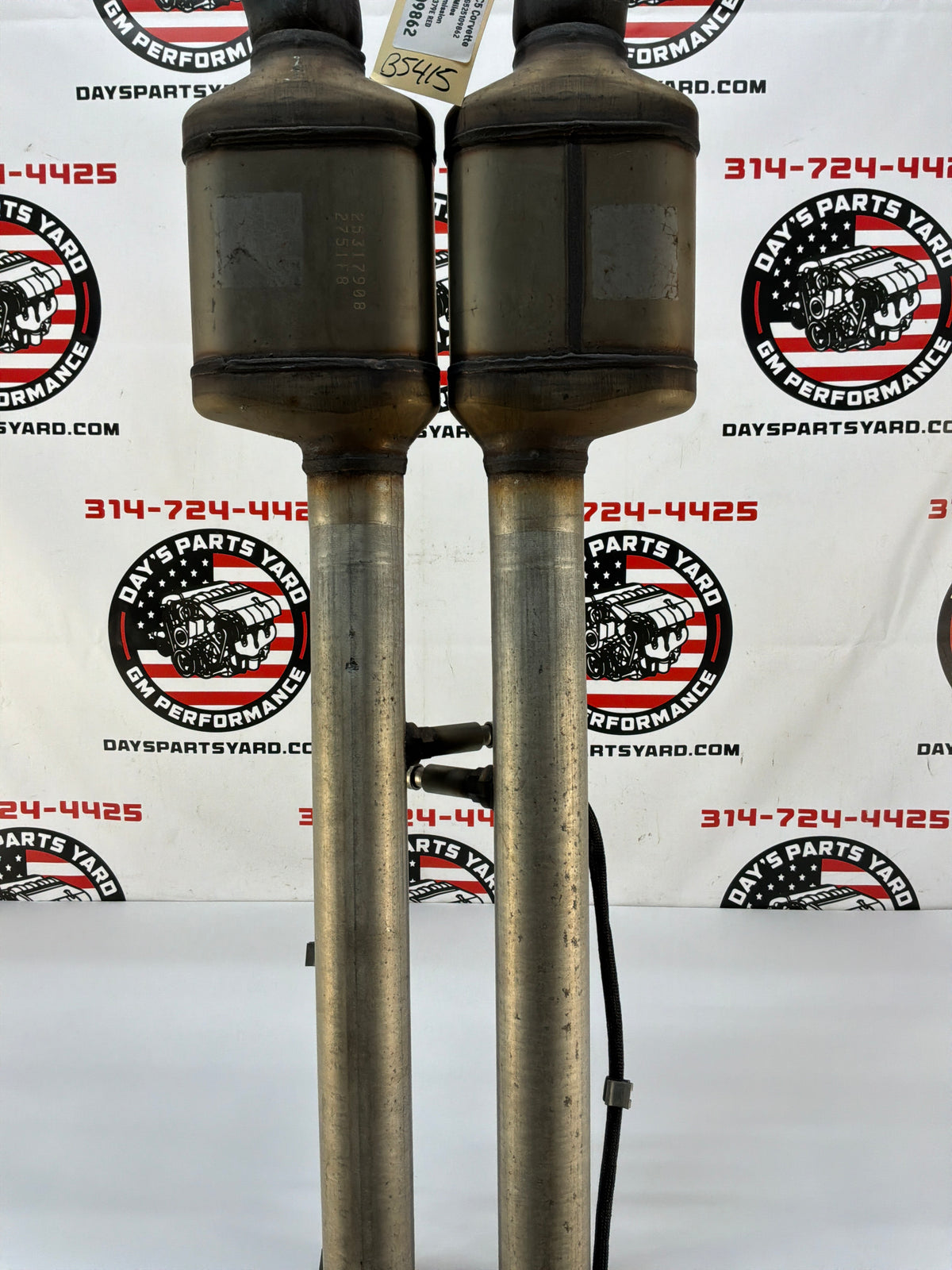 2002 Chevy C5 Corvette Factory OEM Exhaust Mid H Pipe w/ Catalytic Converters