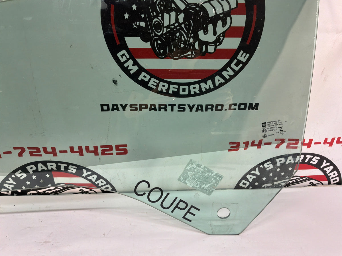 2013 Chevy Camaro ZL1 LH Driver Door Window Glass OEM