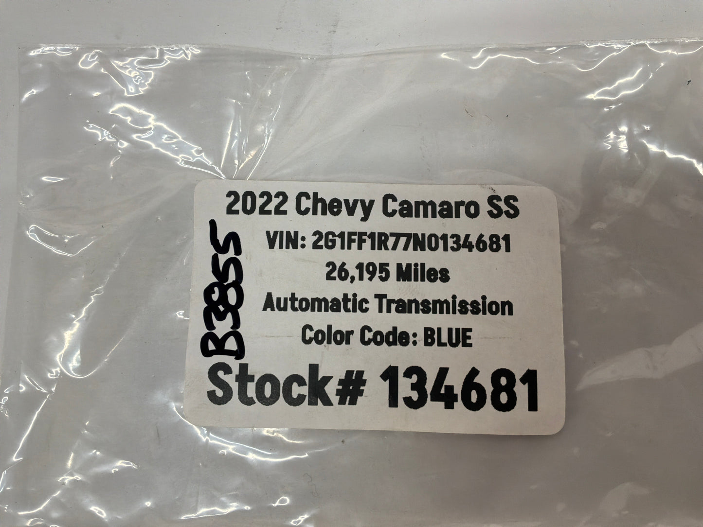 2022 Chevy Camaro SS License Plate Tag Lights RH & LH OEM