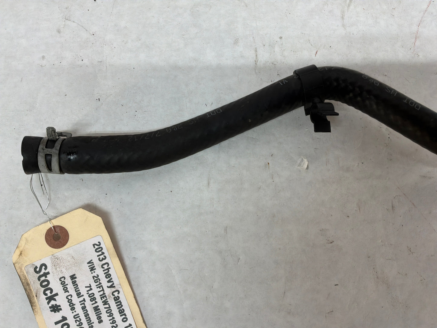 2013 Chevy Camaro 1LE Brake Booster Vacuum Sensor w/ Hose OEM