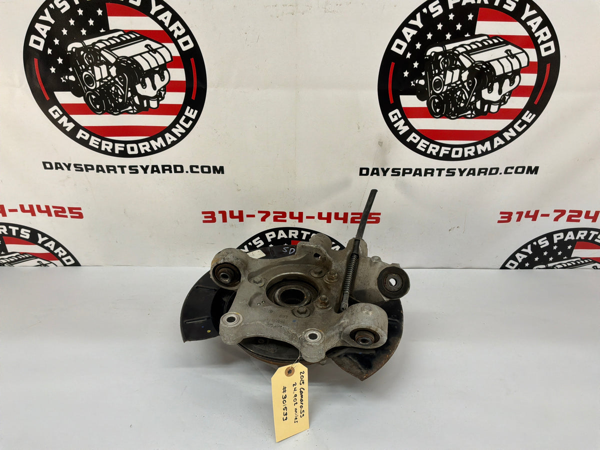 2015 Chevy Camaro SS LH Driver Rear Suspension Spindle Knuckle Hub Wheel Bearing OEM