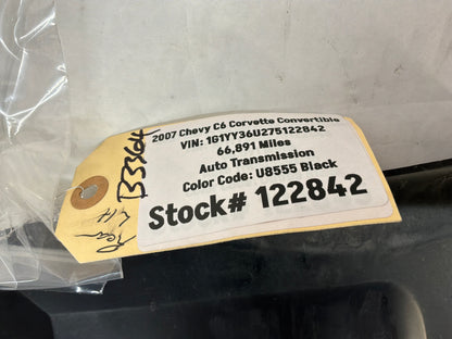 2007 Chevy C6 Corvette Convertible LH Driver Rear Fender Wheel House Well Liner OEM