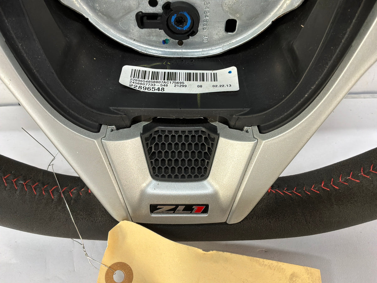 2013 Chevy Camaro ZL1 Steering Wheel w/ Buttons Black Leather OEM