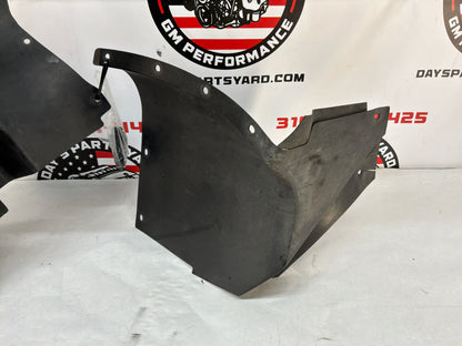 2007 C6 Corvette Convertible LH Driver Front Fender Wheel Well Liner House OEM