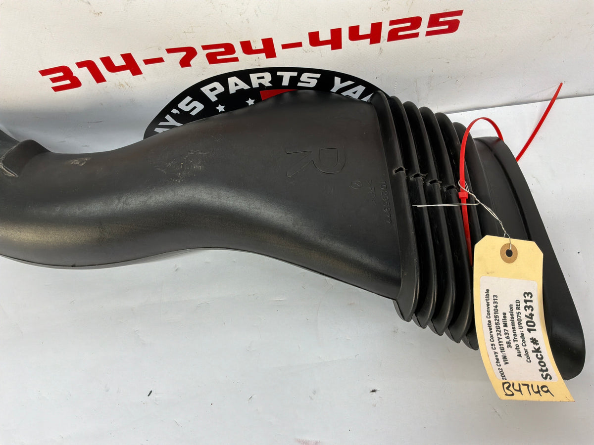 2002 Chevy Corvette Convertible RH Passenger Front Bumper Brake Cooling Duct OEM