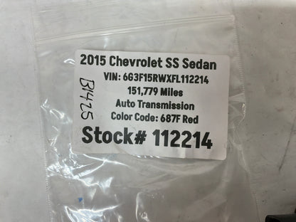 2015 Chevy SS Sedan Wiper Washer Holden Commodore Motor OEM