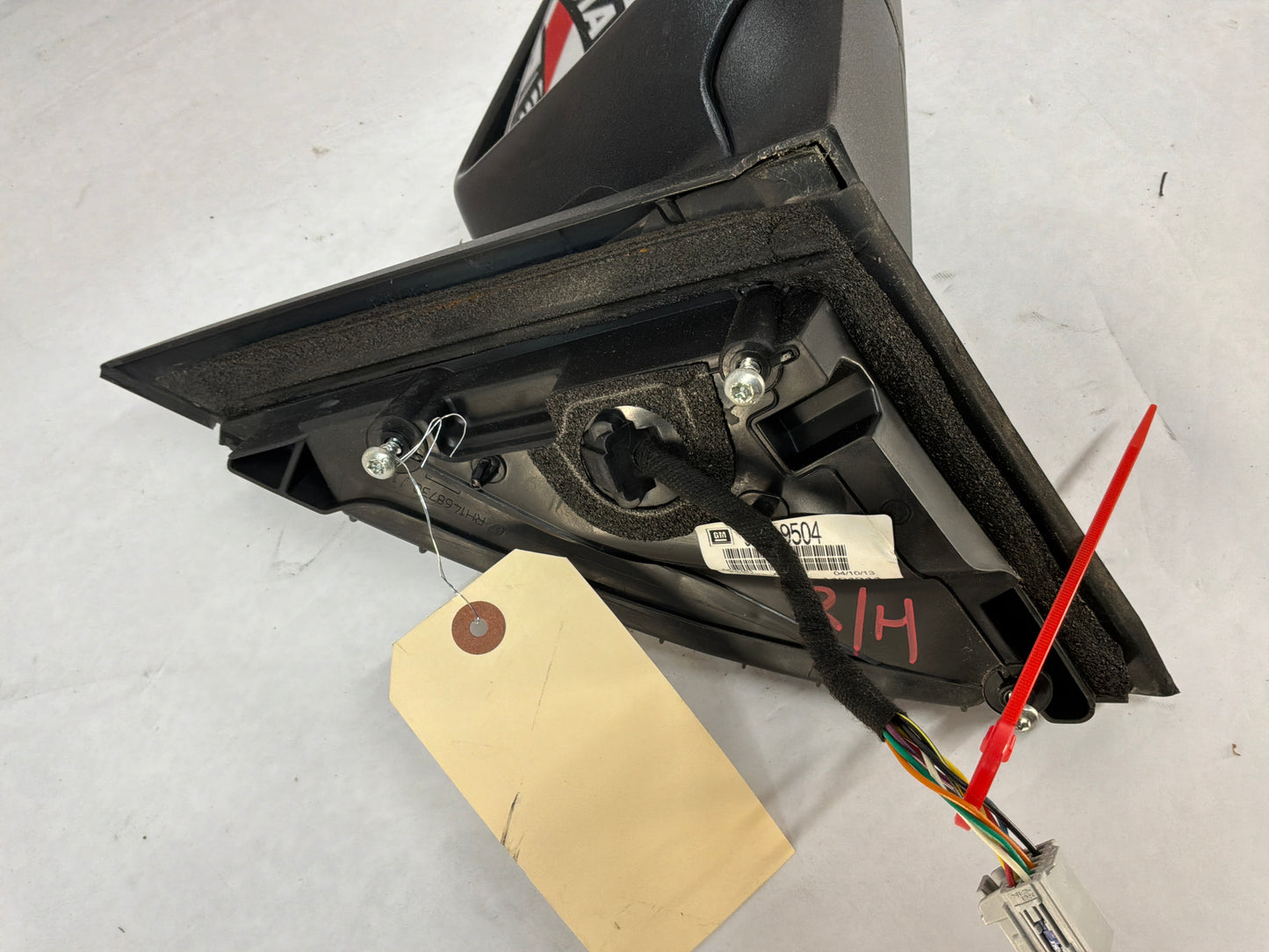 2014 Chevy SS Sedan RH Passenger Exterior Out Side Mirror Red OEM