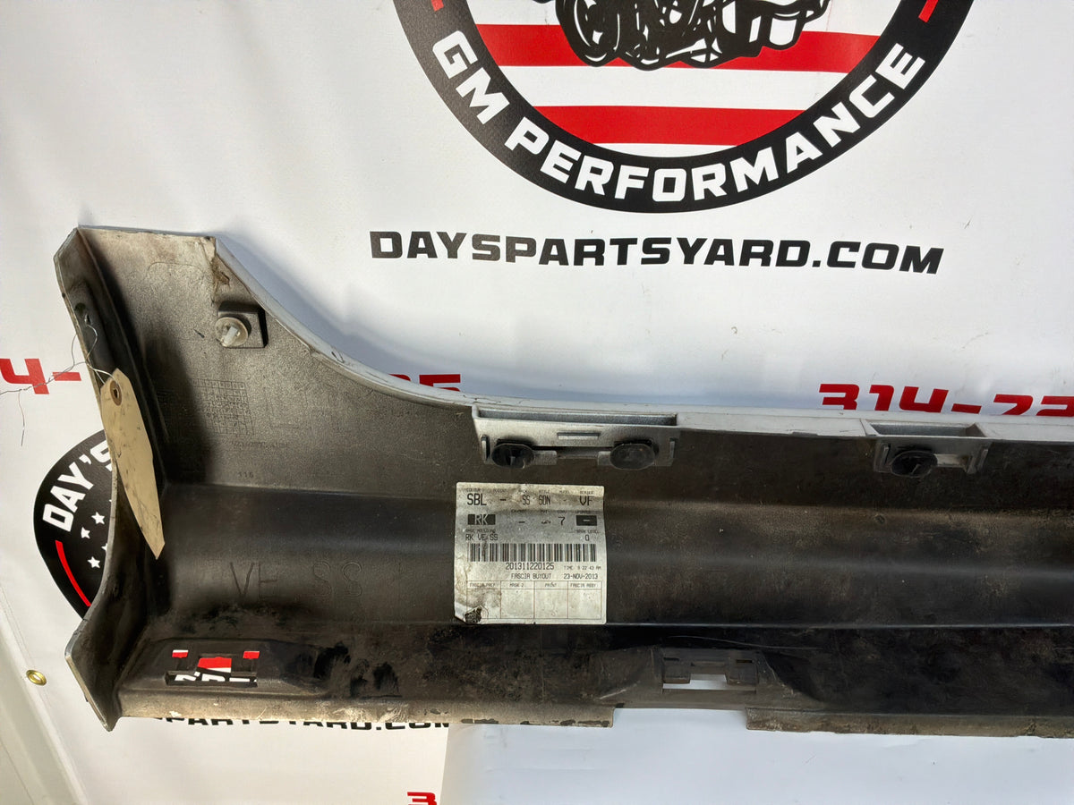2014 Chevy SS Sedan LH Driver Rocker Molding Side Skirt Panel Silver OEM