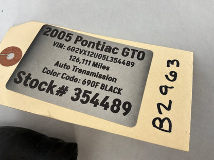2005 Pontiac GTO Upper & Lower Radiator Hoses OEM