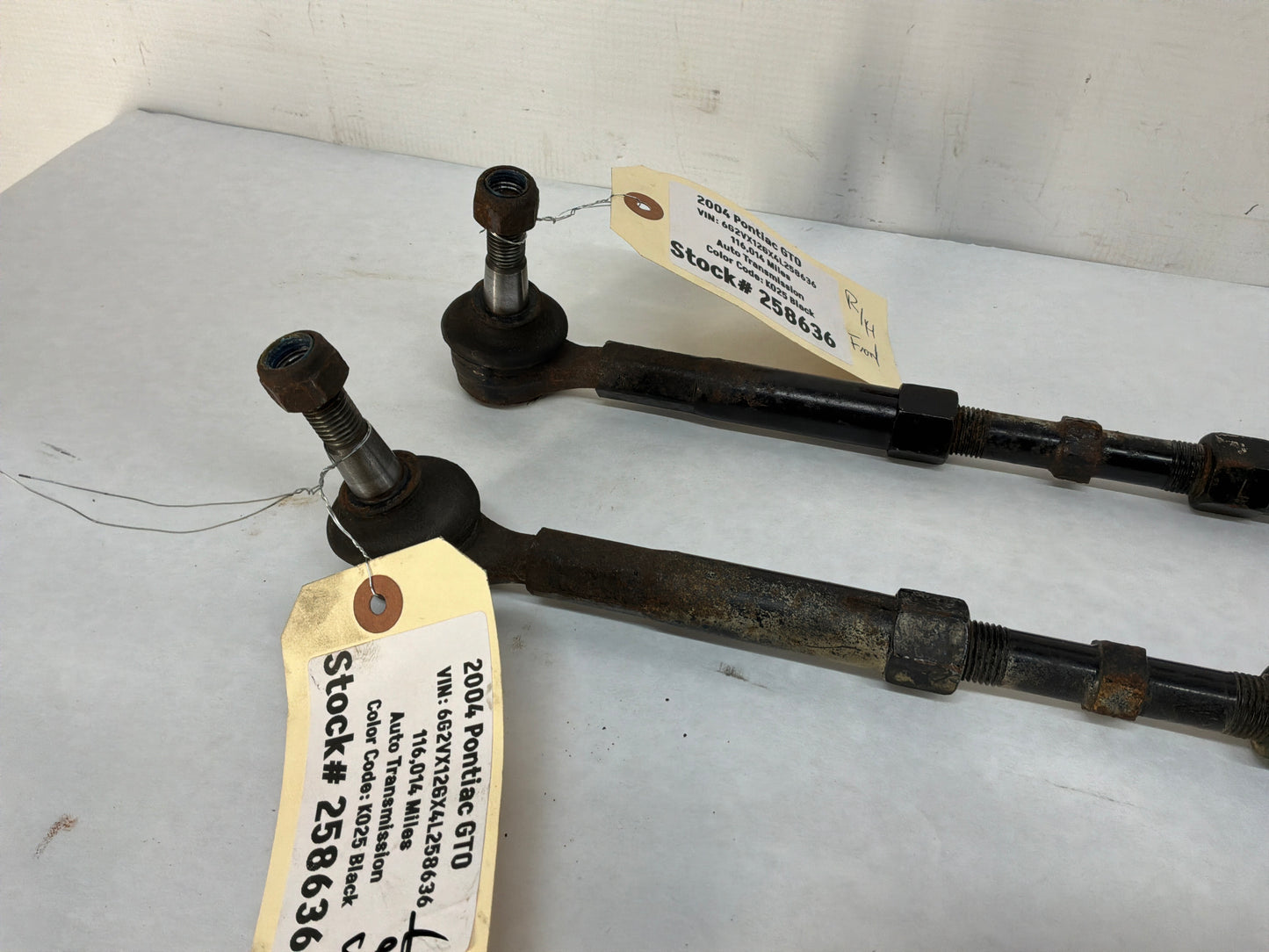 2004 Pontiac GTO RH & LH Adjustable Tie Rod Ends OEM