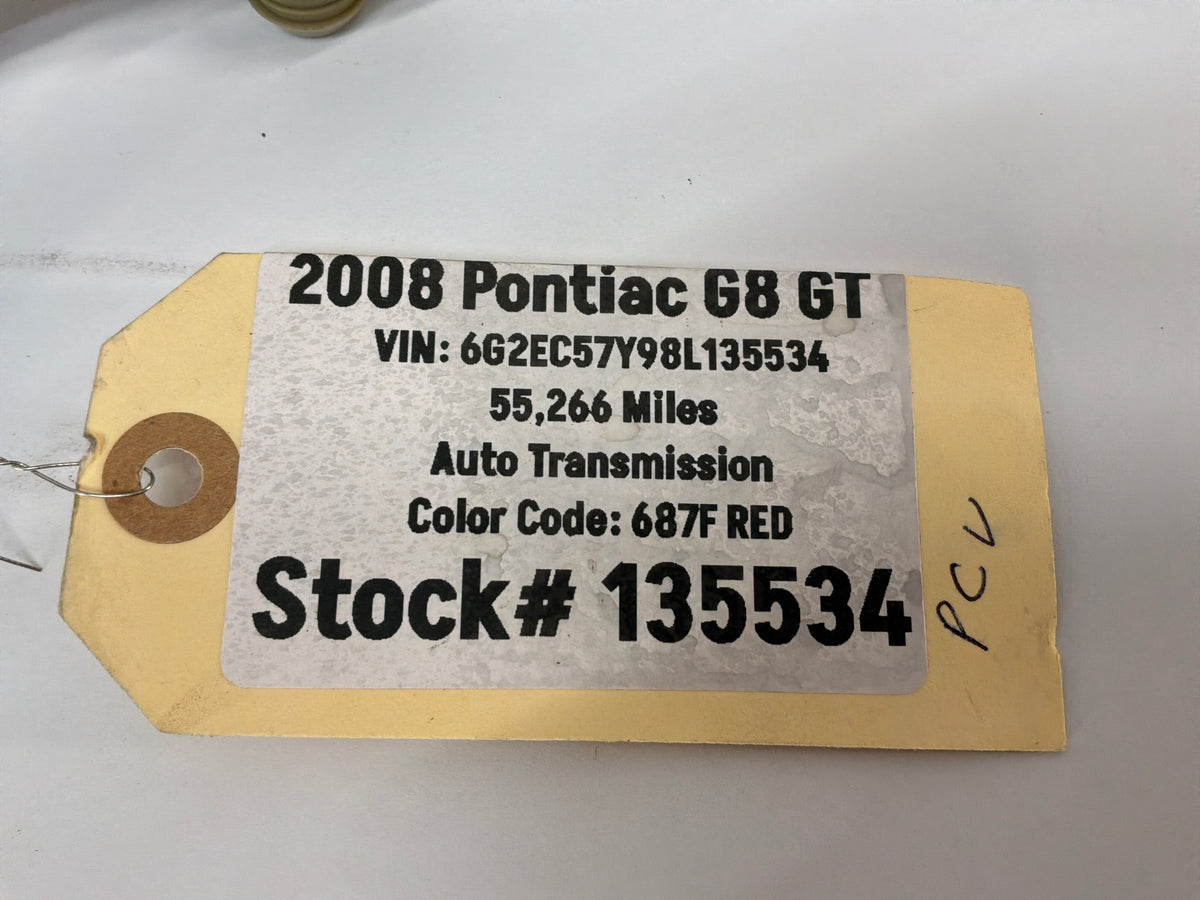 2008 Pontiac G8 GT EVAP PCV Lines Hoses Tubes Pipes OEM