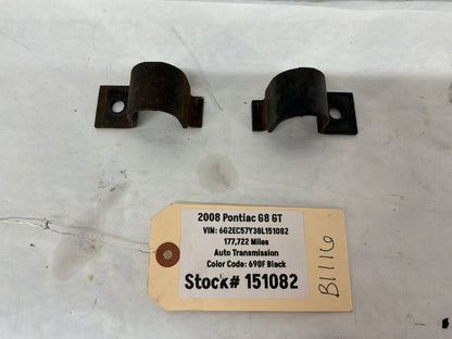 2008 Pontiac G8 GT Rear Suspension Stabilizer Sway Bar Brackets Clamps OEM