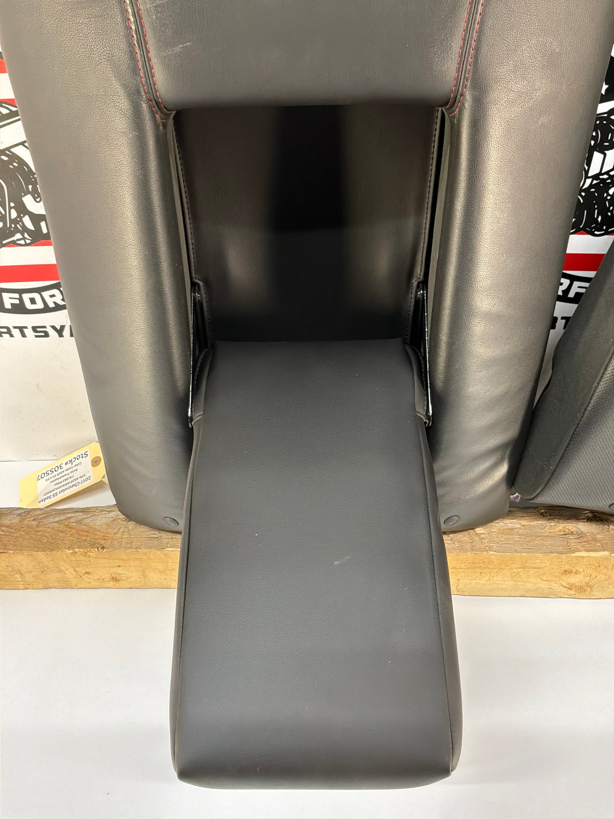 2017 Chevy SS Sedan Rear Seats Black Leather Alcantara Suede OEM