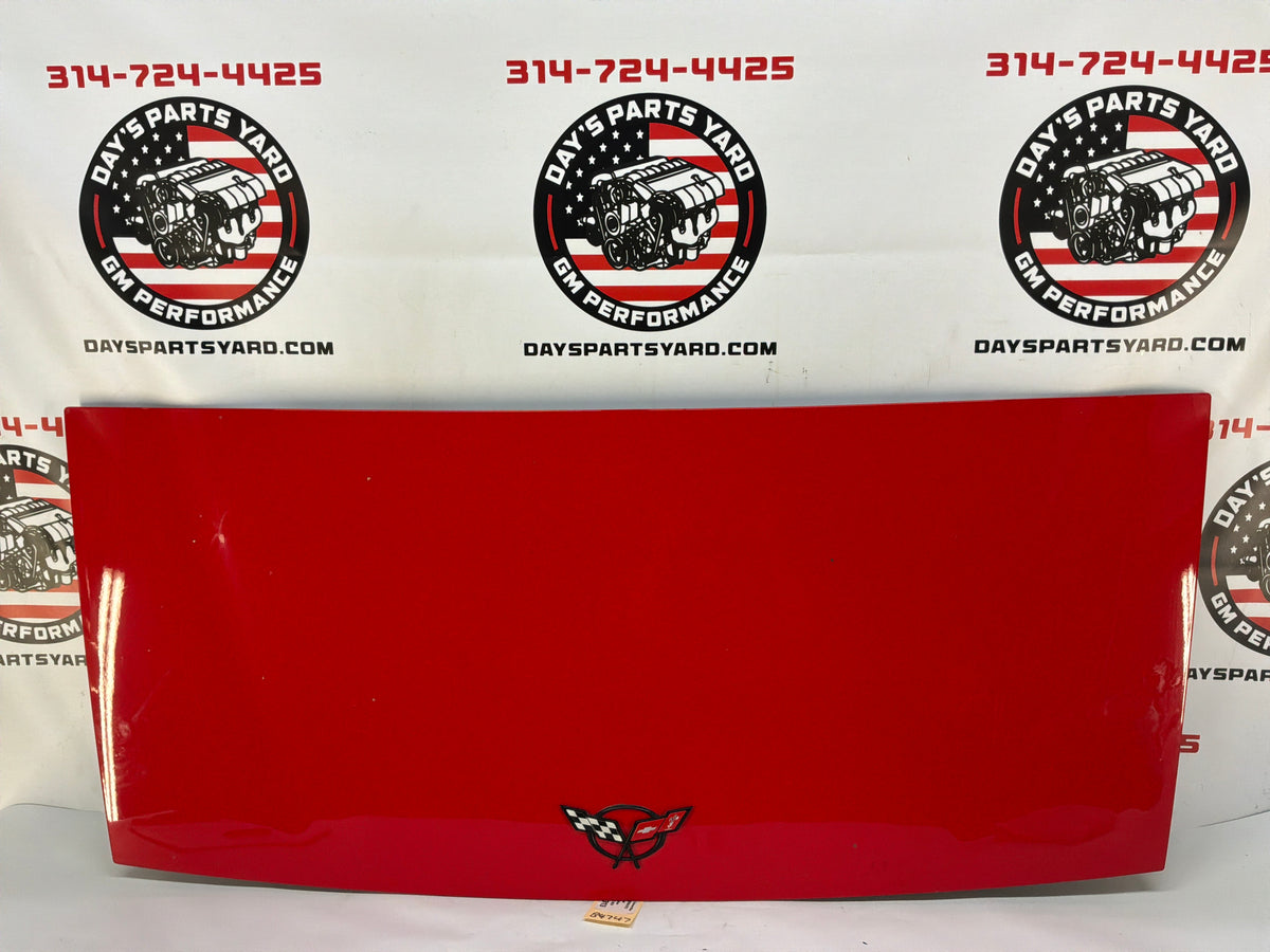 2002 Chevy Corvette Convertible  Trunk Deck Lid Red OEM