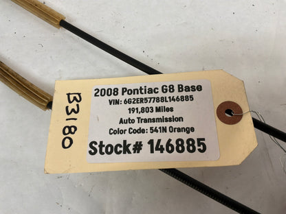 2008 Pontiac G8 Base RH Passenger Rear Door Lock Actuator OEM