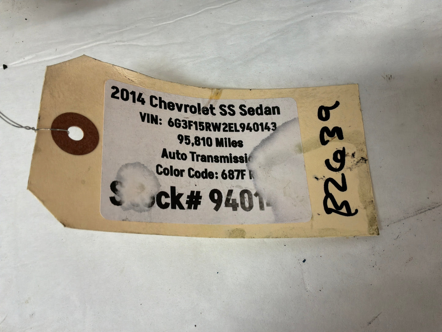 2014 Chevy SS Sedan Brake Booster Master Cylinder and Reservoir OEM