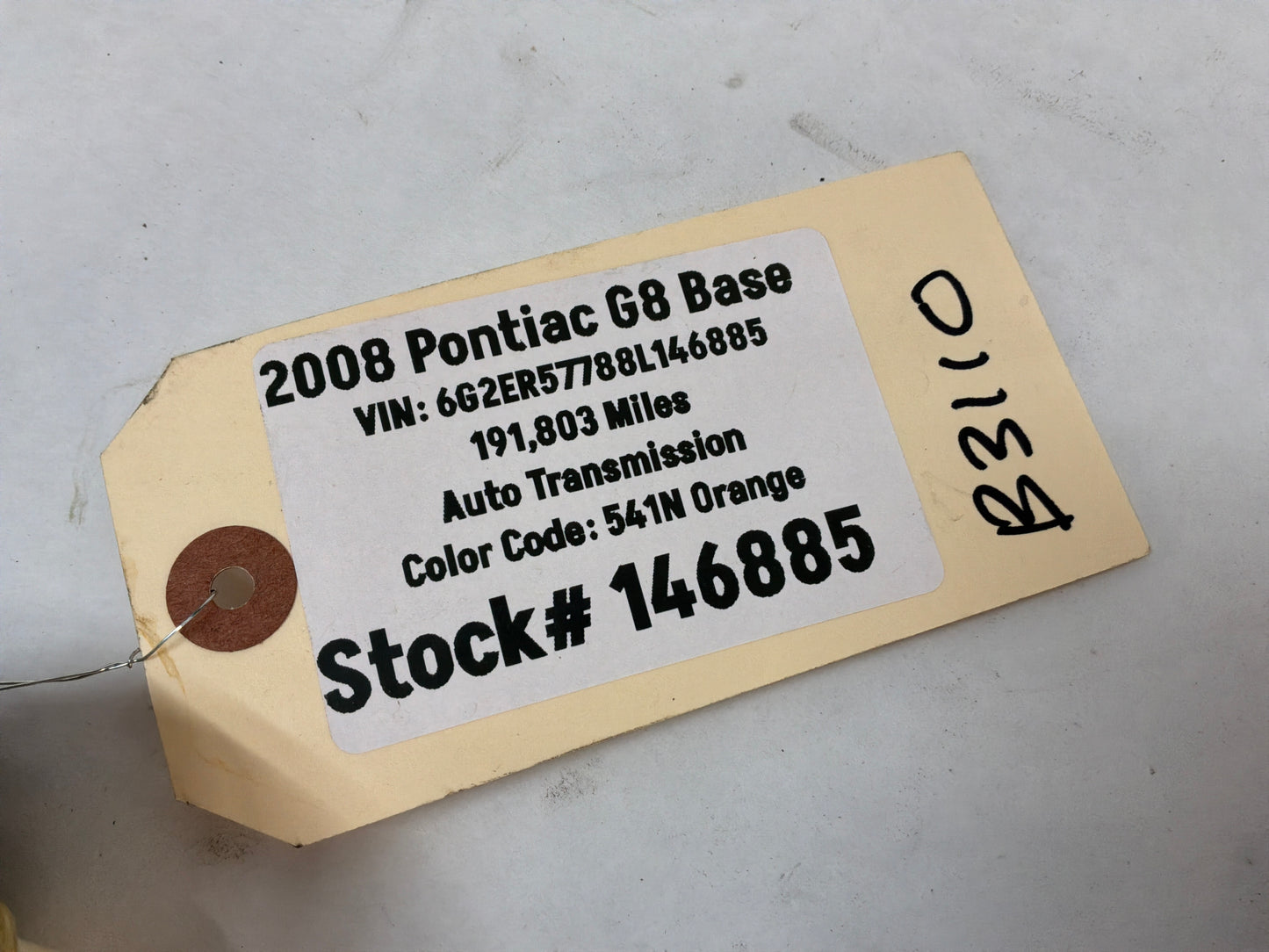 2008 Pontiac G8 Base Fuel Gas Cover Lid Door OEM