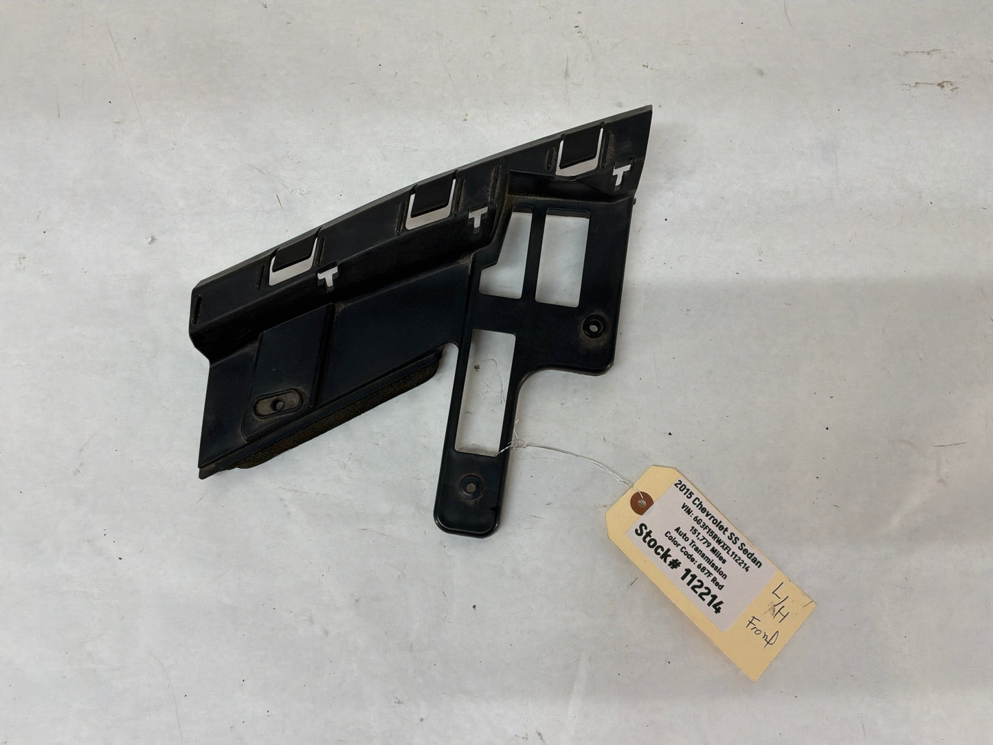 2015 Chevy SS Sedan LH Driver Front Bumper Headlight Head Light Bracket Support OEM