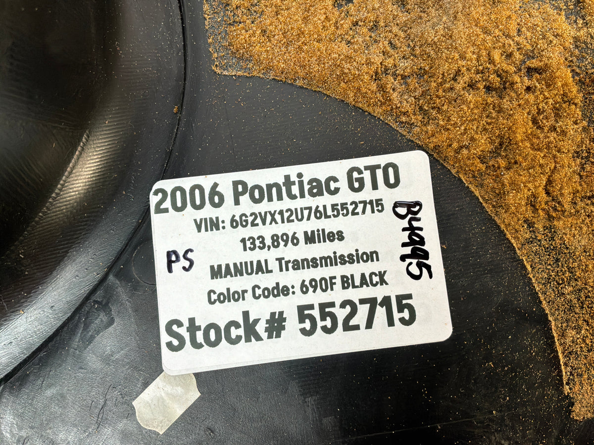 2006 Pontiac GTO RH Passenger Interior Kick Panel Trim Molding Cover OEM
