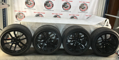 2014 Chevy Camaro ZL1 Factory OEM Wheels Rims and Goodyear Eagle F1 Tires 20X10 20X11