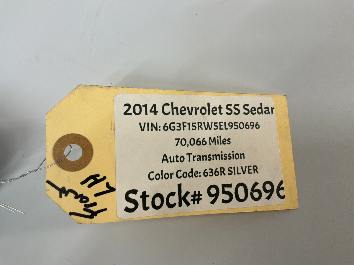 2014 Chevrolet SS Sedan LH Driver Fender Fascia Bumper Bracket Guide OEM