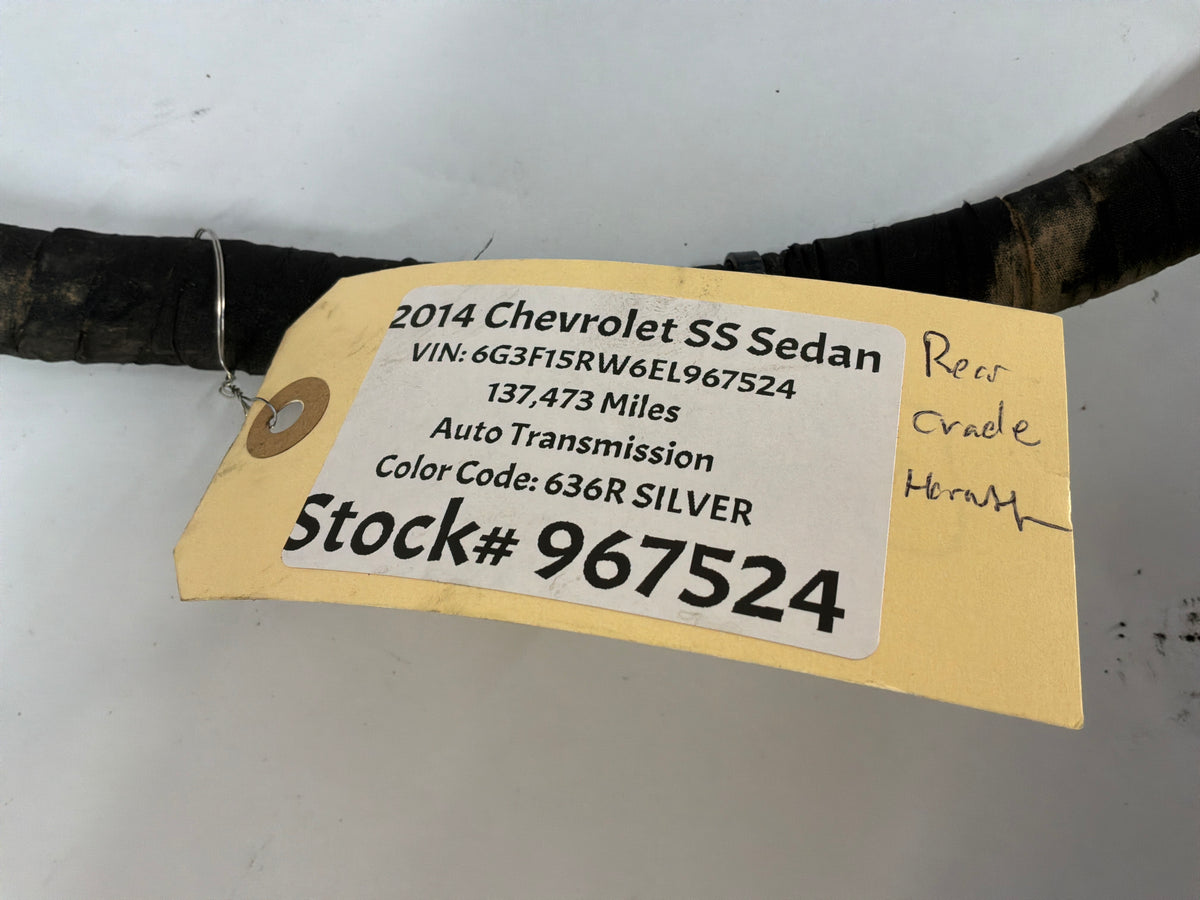 2014 Chevy SS Sedan Rear Cradle Sub Frame Wire Wiring Harness OEM