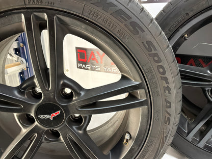 Chevy C6 Corvette Wheels and Tires 17x8.5 18x9.5 OEM