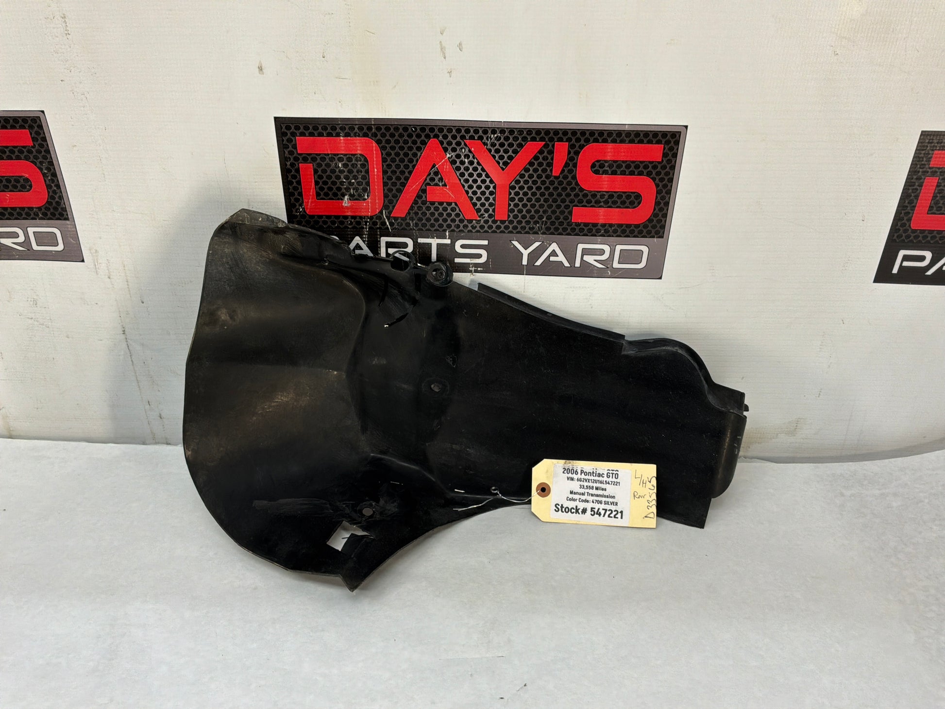 Wheel liner - Day's Parts Yard