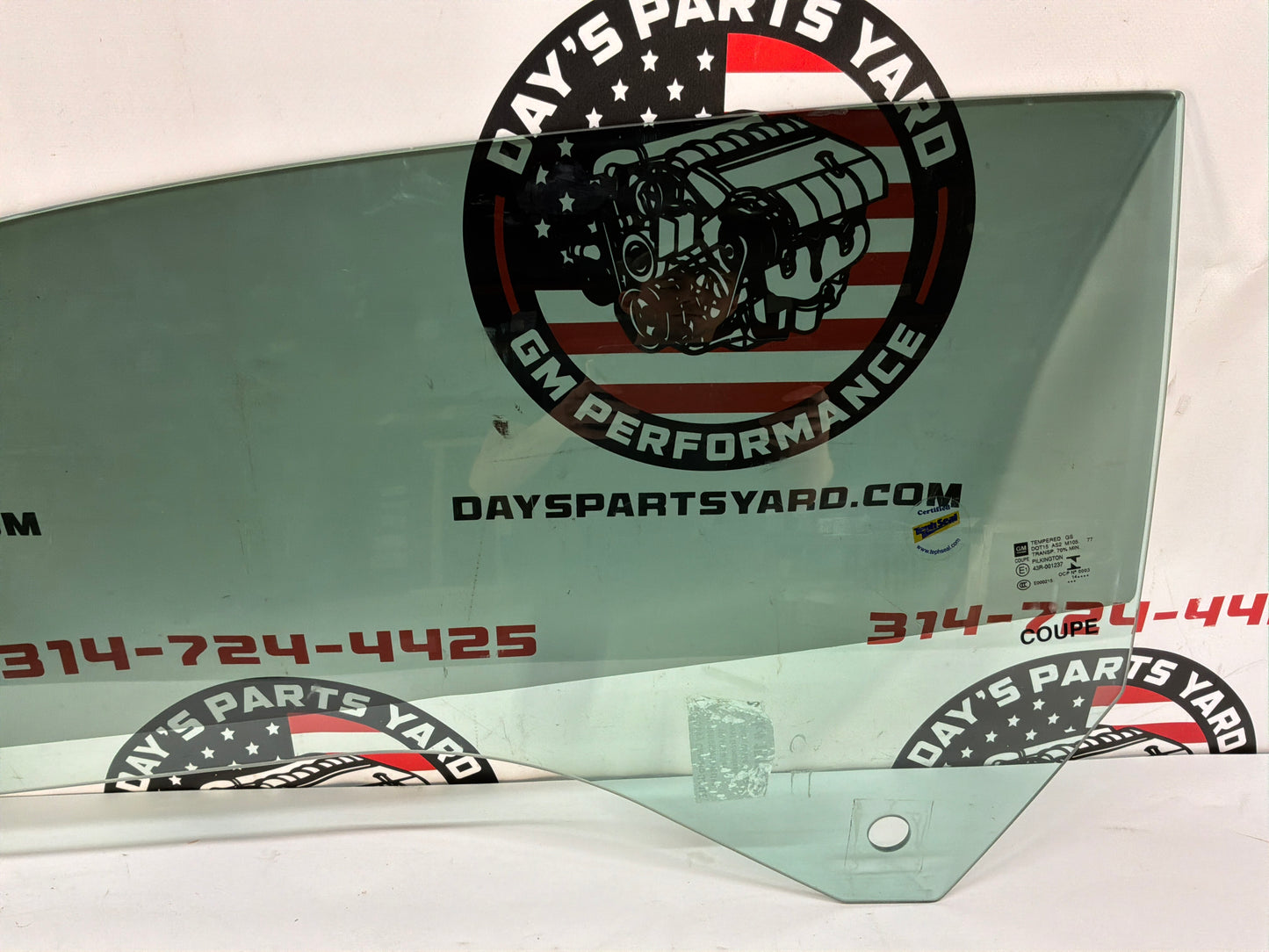 2015 Chevy Camaro SS 1LE LH Driver Front Door Window Glass OEM