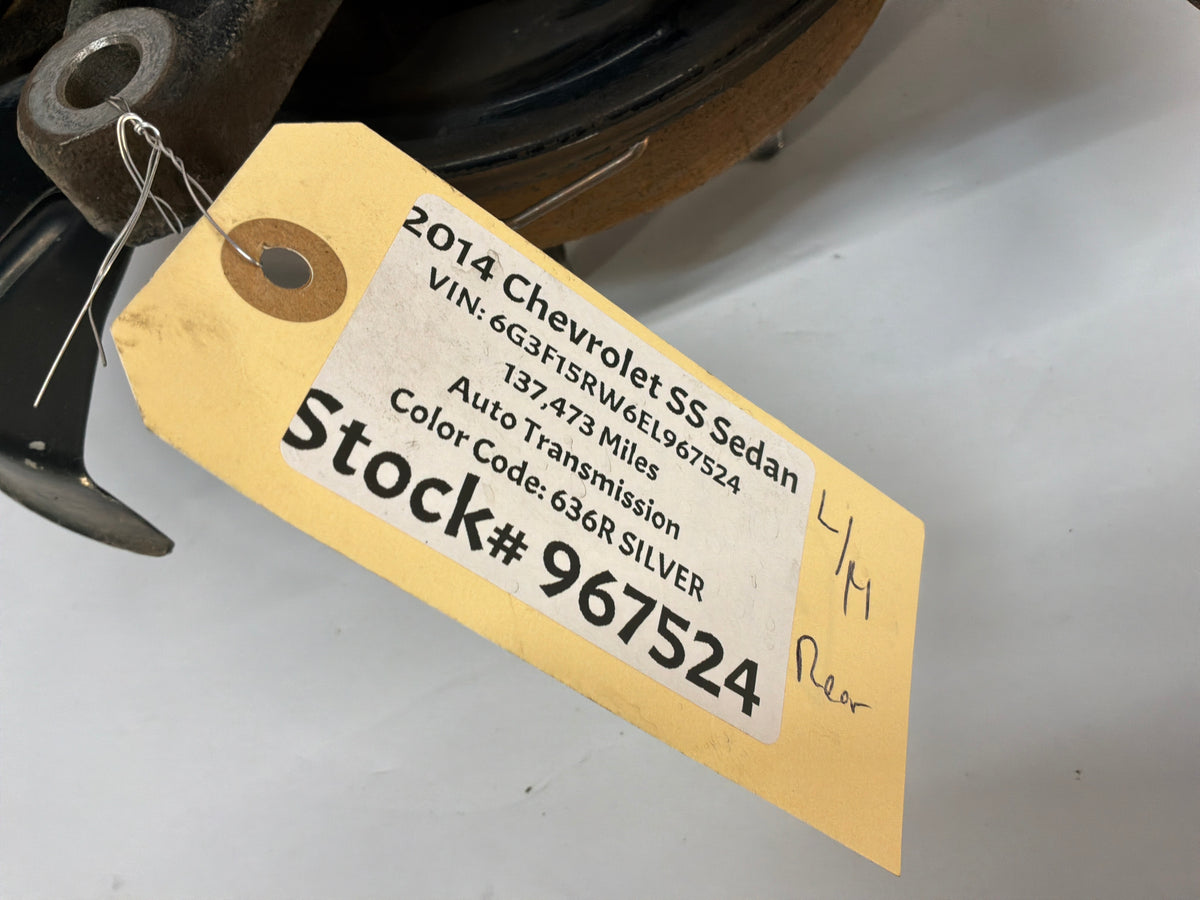 2014 Chevy SS Sedan LH Driver Rear Suspension Spindle Knuckle Hub Assembly OEM