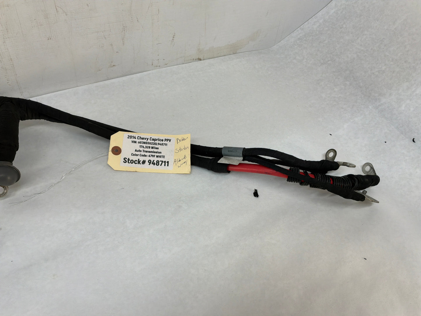 2014 Chevy Caprice PPV Positive Starter Alternator Wire Wiring Harness Cable OEM - Day's Parts Yard