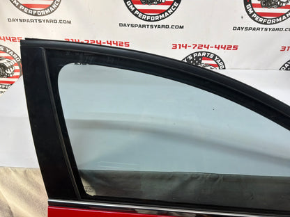 2008 Pontiac G8 GT RH Passenger Front Exterior Outside Door Red OEM