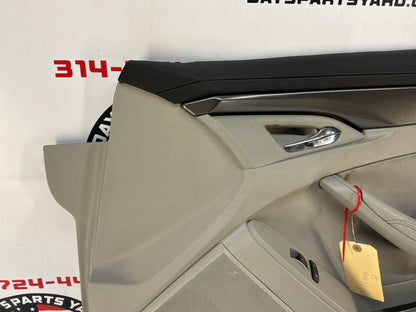 2009 Cadillac CTS-V RH Passenger Front Interior Door Panel OEM Titanium
