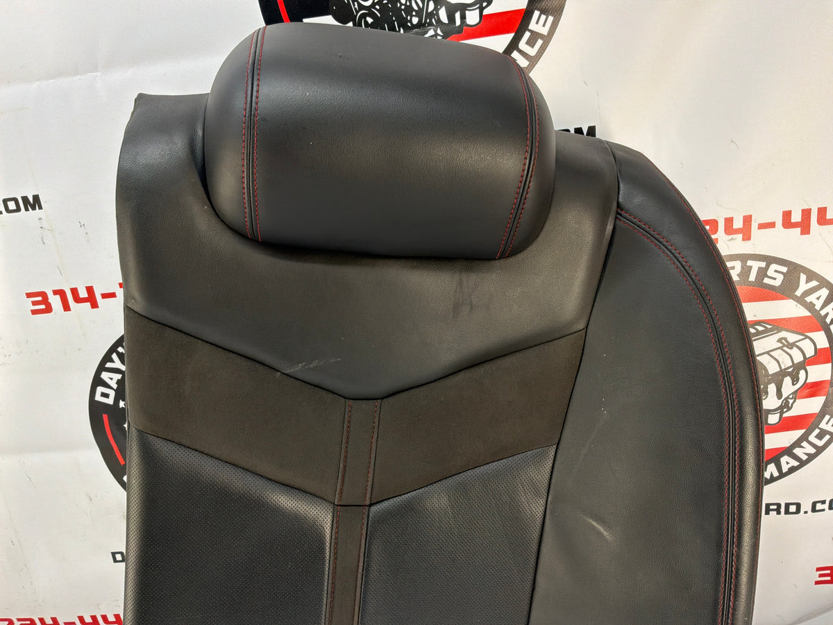 2017 Chevy SS Sedan Rear Seats Black Leather Alcantara Suede OEM