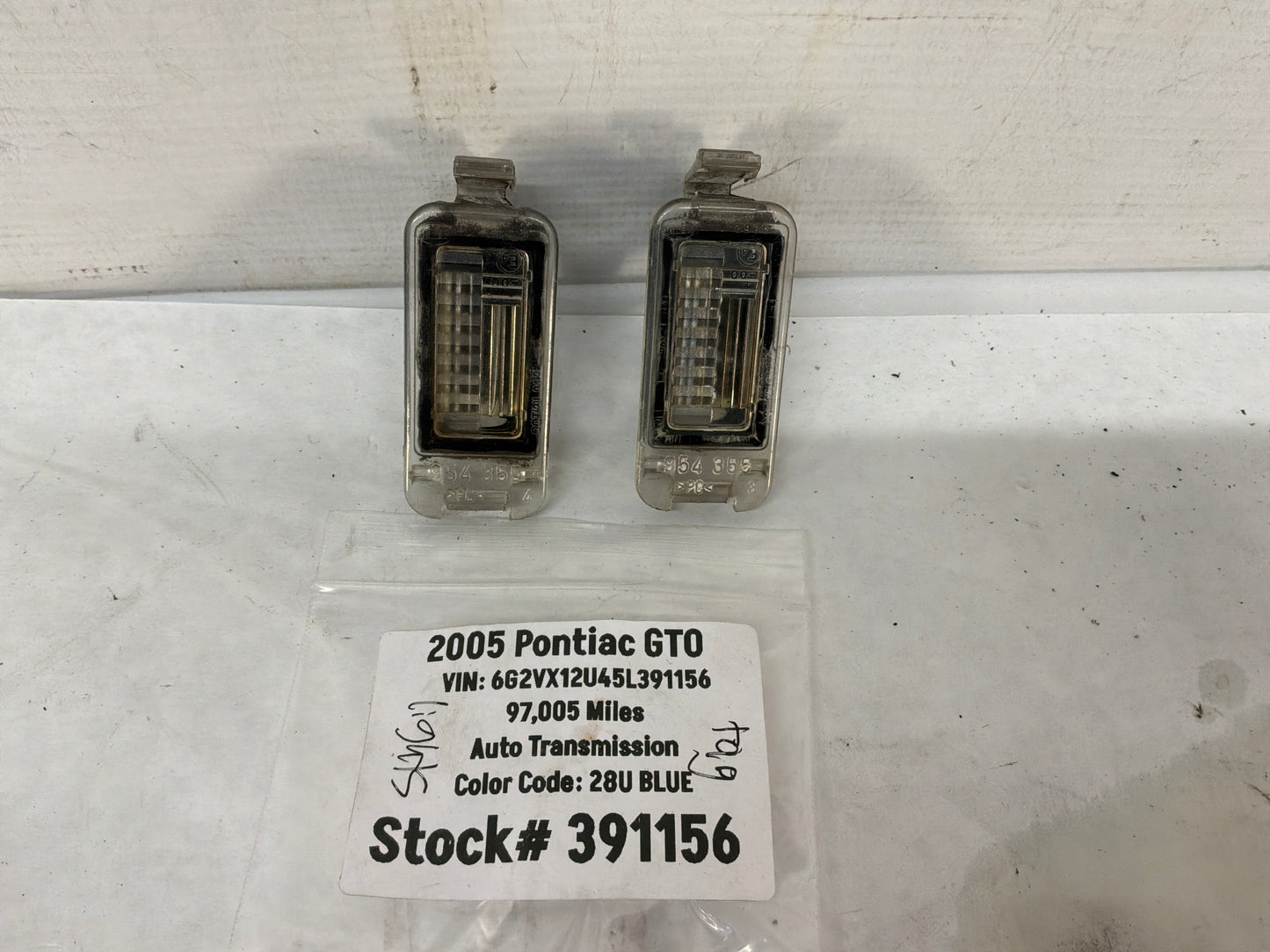 Tag lights - Day's Parts Yard