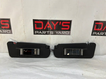 2004 Pontiac GTO RH & LH Sun Visors Sunvisors w/ Clips OEM