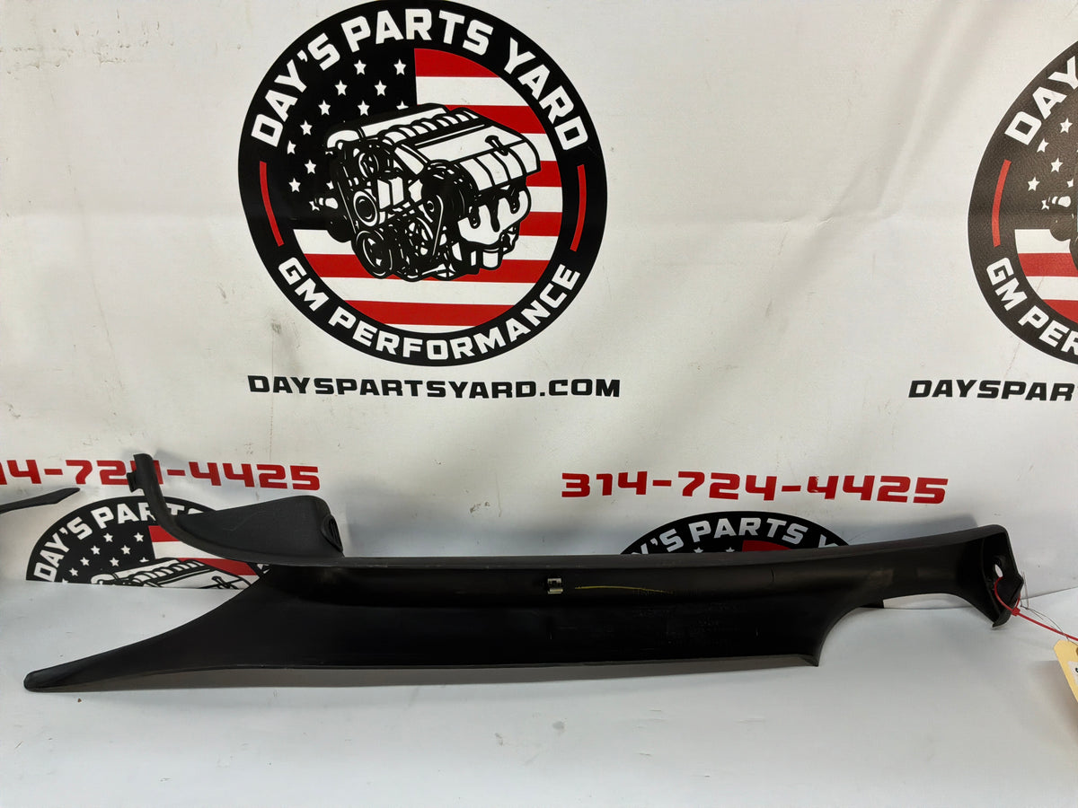 2002 Pontiac Firebird Trans Am WS6 RH & LH Interior Windshield A Pillar Trim Molding Ebony OEM