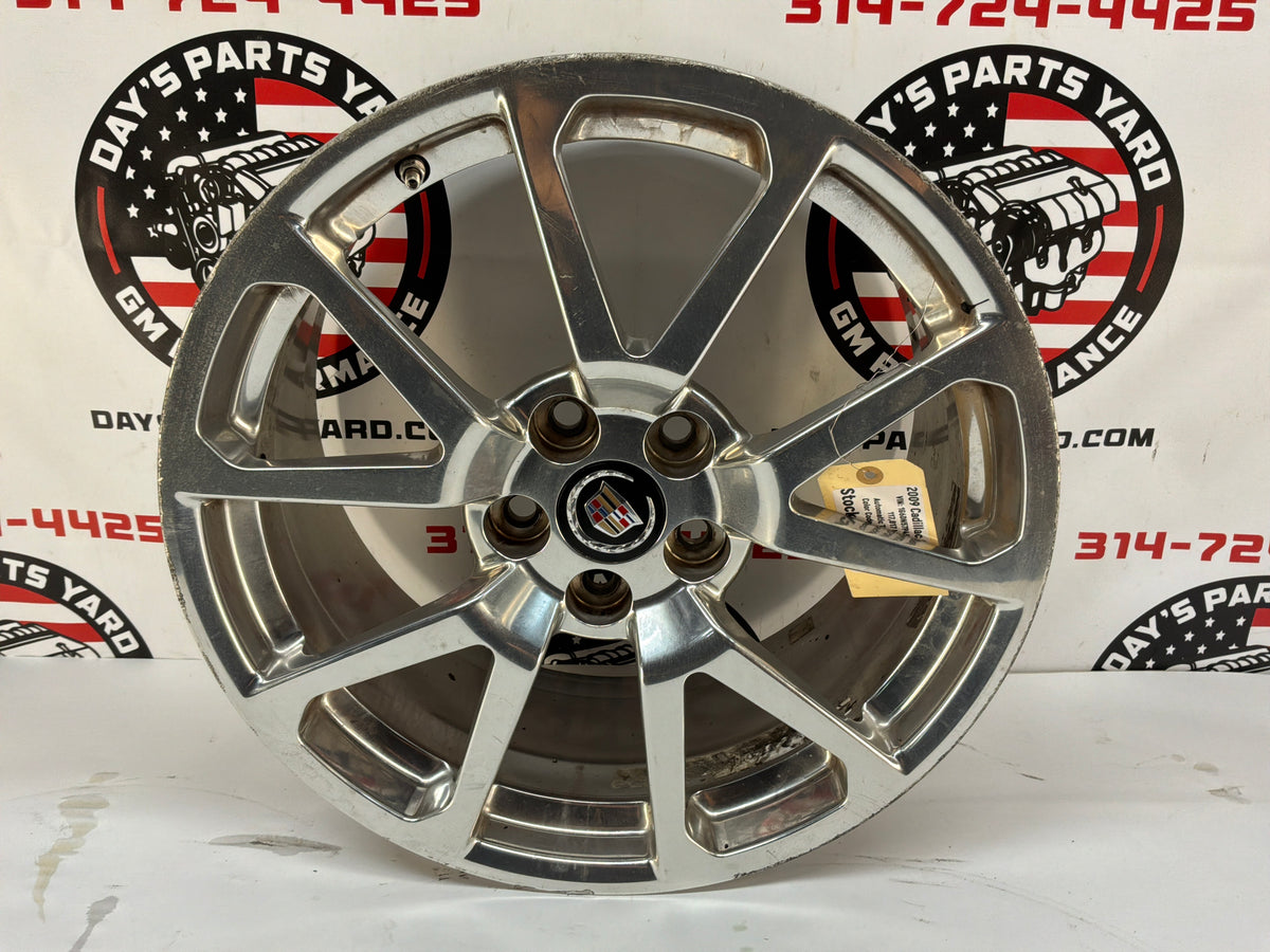 2009 Cadillac CTS-V Sedan Front Factory OEM Polished Wheel Rim 19x9