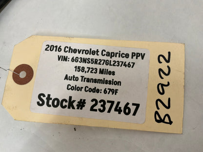 2016 Chevy Caprice PPV Rear Window Roof Spoiler Wing