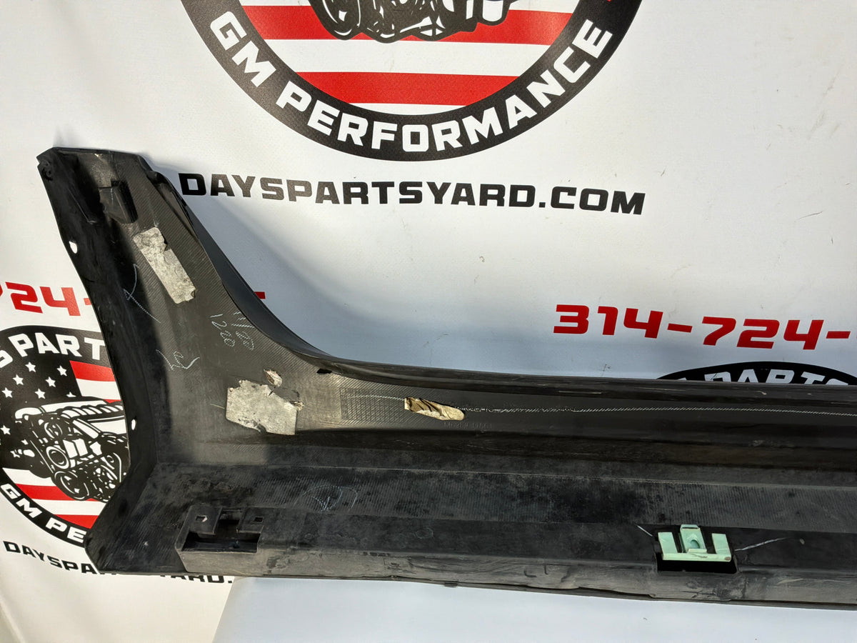2009 Cadillac CTS-V LH Driver Rocker Molding Side Skirt Panel Black OEM