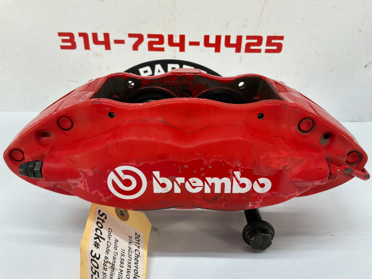2017 Chevy SS Sedan LH Driver Front Brembo Brake Caliper OEM
