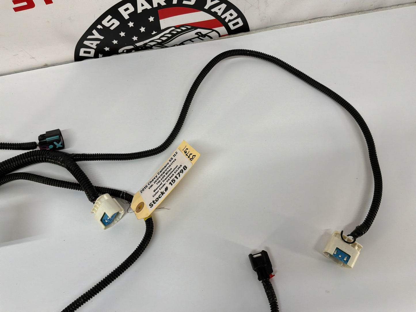 2015 Chevy Camaro SS 1LE Fuel Gas Tank Sending Unit Wiring Wire Harness OEM