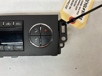 2012 Chevy Avalanche Heater & Air Conditioner Climate Control Assembly OEM