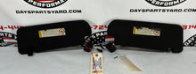 2005 Pontiac GTO RH & LH Sun Visors Shades Sunvisors w/ Clips OEM