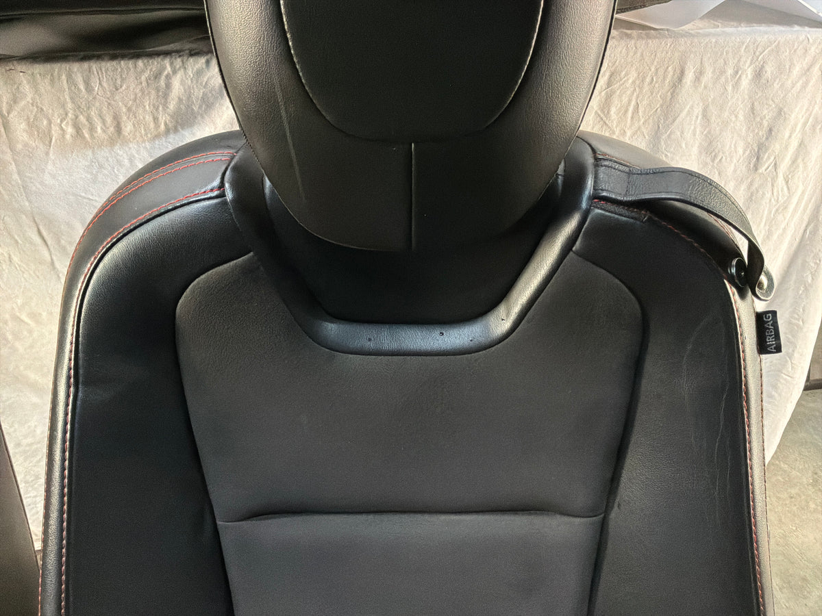 2013 Chevy Camaro ZL1 Seats Black Leather Suede Alcantara Front and Rear OEM