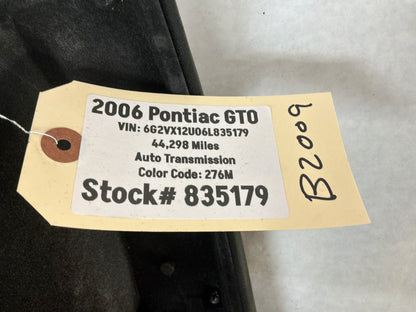 2006 Pontiac GTO Glove Box Assembly Compartment Black Suede OEM