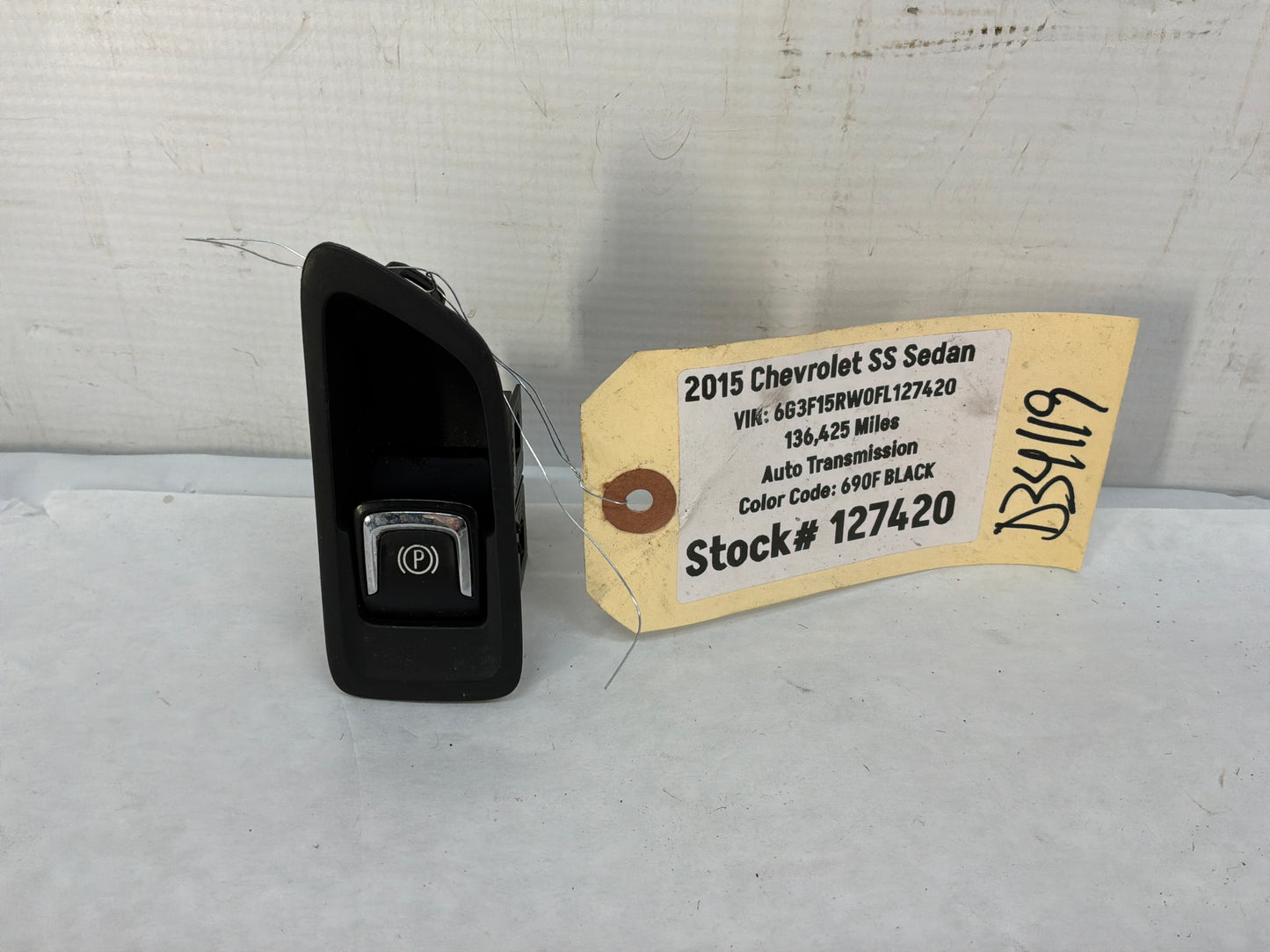 2015 Chevy SS Sedan Electronic Parking Brake  OEM - Day's Parts Yard