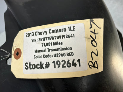 2013 Chevy Camaro 1LE RH Passenger Front Fender Wheel House Well Liner OEM