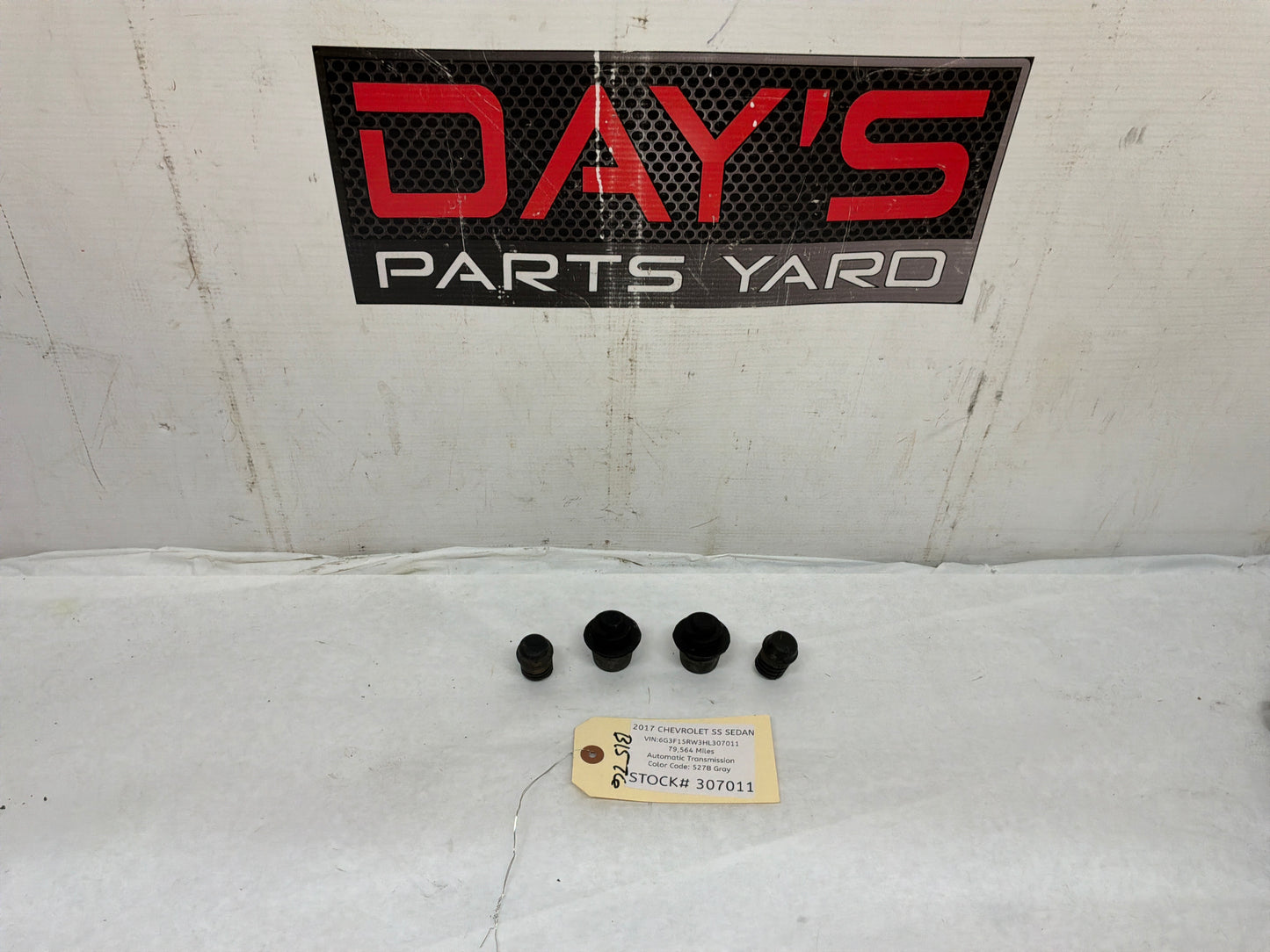 2017 Chevrolet SS Sedan Trunk Deck Lid Rubber Adjusters Stops OEM